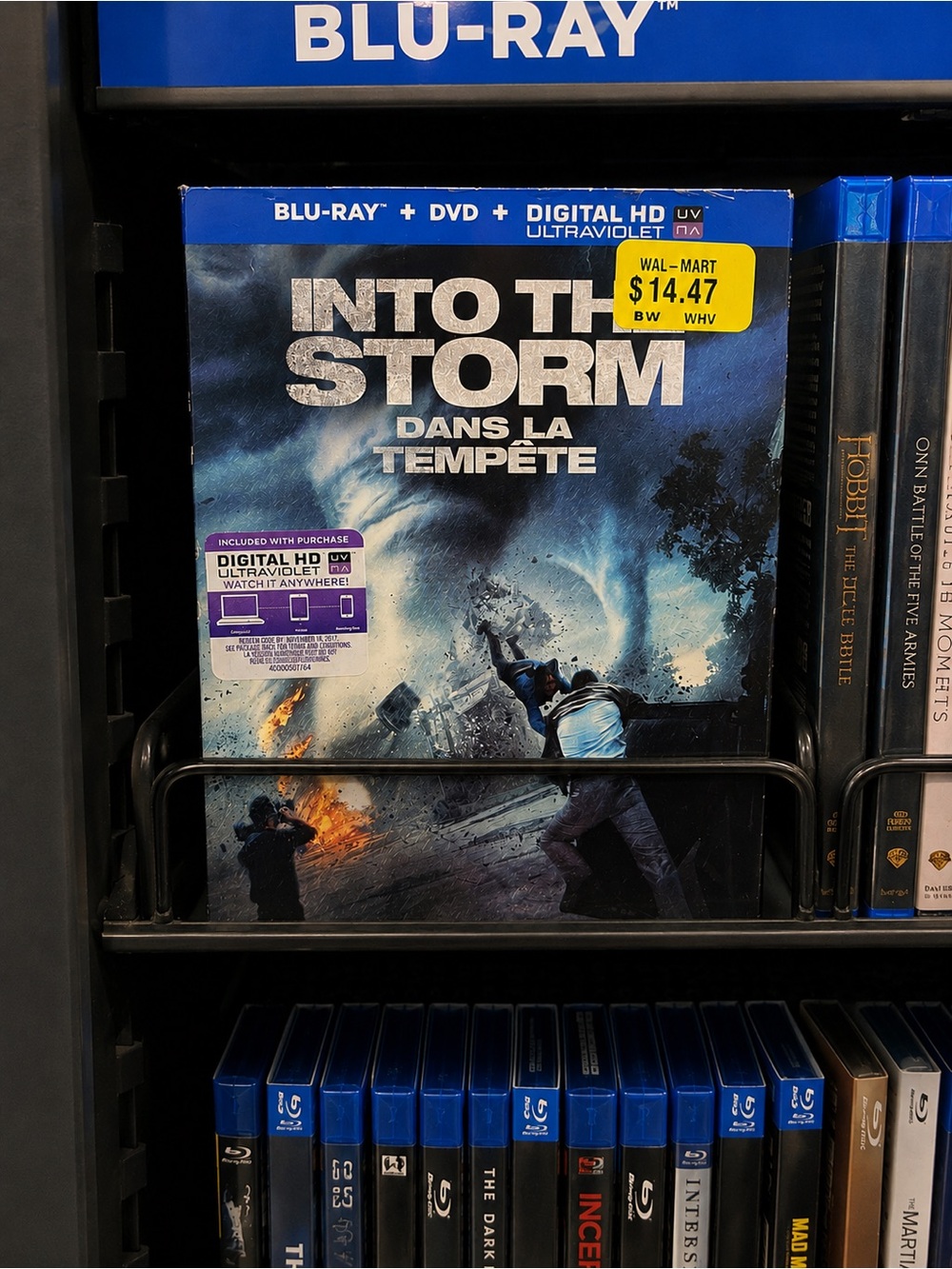 Into The Storm Blu-ray DVD Combo Steelbook Slipcover Bilingual